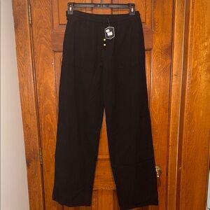 Black Wide-Leg Pants
